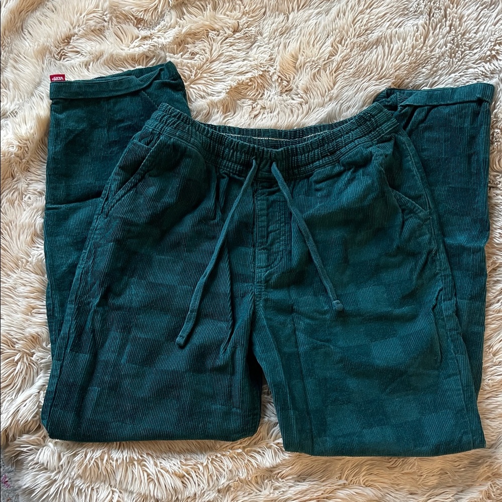 Vans Women's Dark Green Corduroy Pants